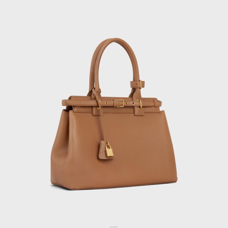 CELINE Bronze Conti Bag in Supple Calfskin R0ZNN164