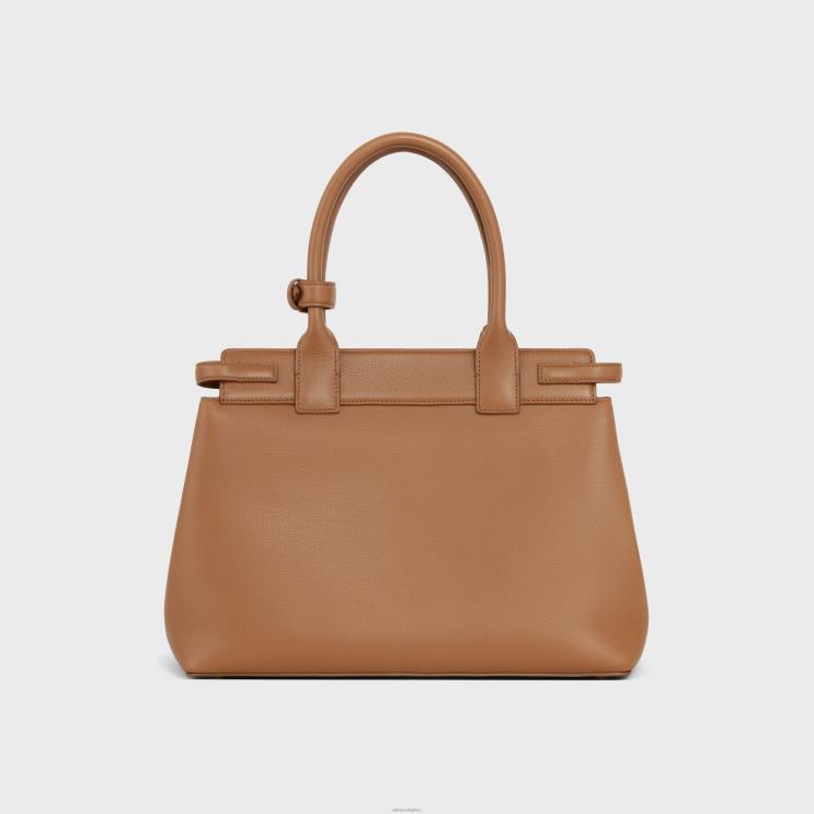 CELINE Bronze Conti Bag in Supple Calfskin R0ZNN164