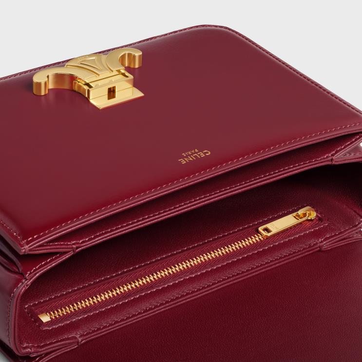 CELINE Carmin Teen Triomphe Bag in Shiny Calfskin R0ZNN100