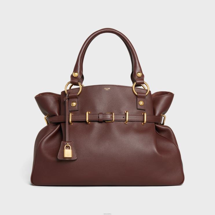 CELINE Chestnut Medium Anita Bag in Supple Calfskin R0ZNN274