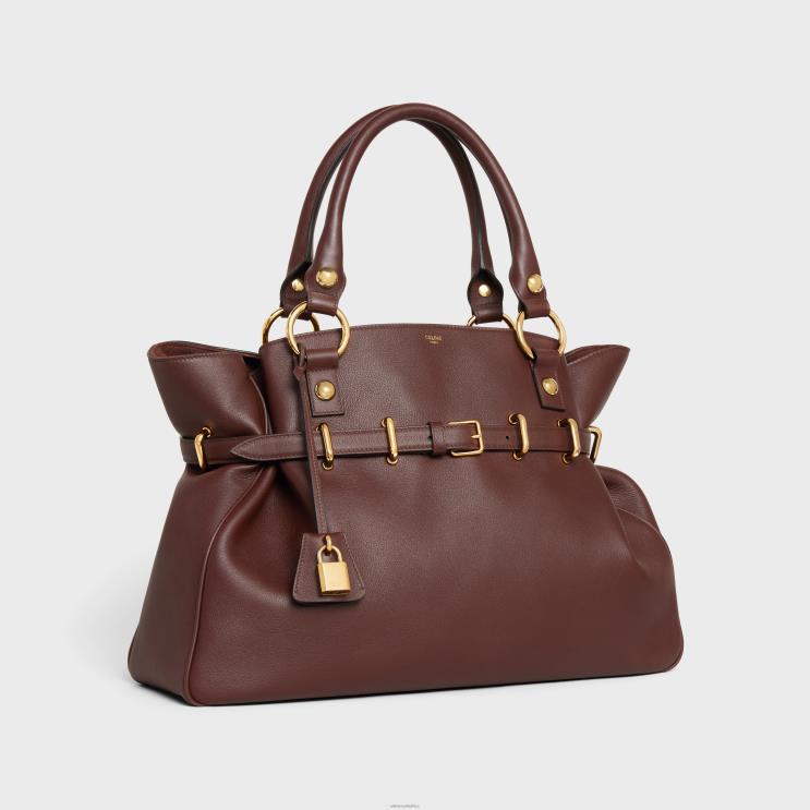 CELINE Chestnut Medium Anita Bag in Supple Calfskin R0ZNN274