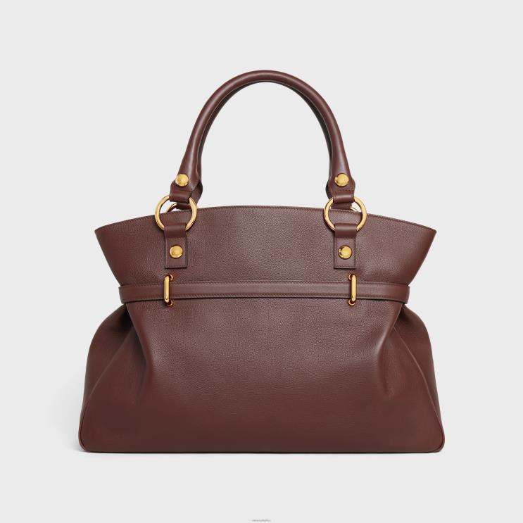 CELINE Chestnut Medium Anita Bag in Supple Calfskin R0ZNN274