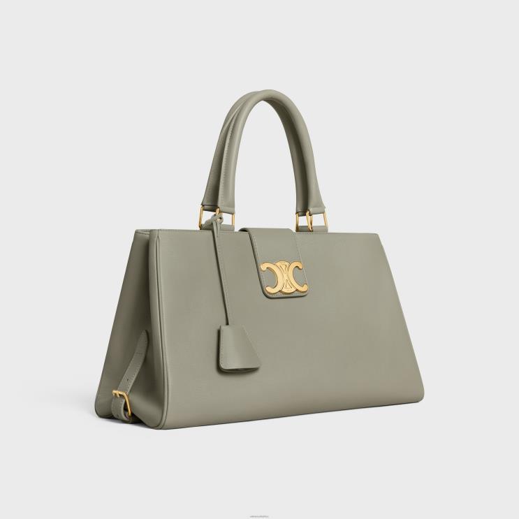 CELINE Green Clay Medium Appoline Bag in Supple Calfskin R0ZNN272