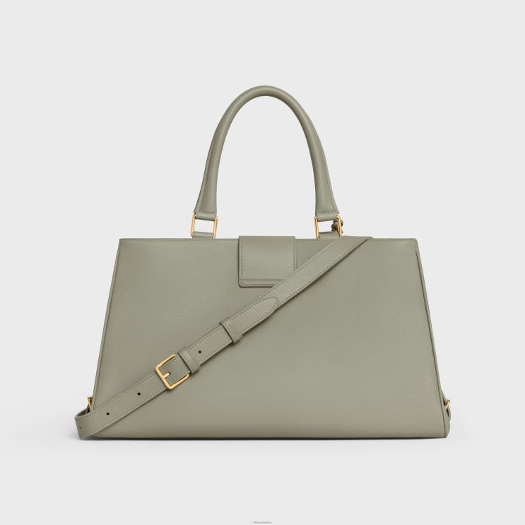 CELINE Green Clay Medium Appoline Bag in Supple Calfskin R0ZNN272