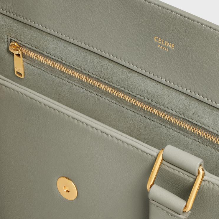 CELINE Green Clay Medium Appoline Bag in Supple Calfskin R0ZNN272