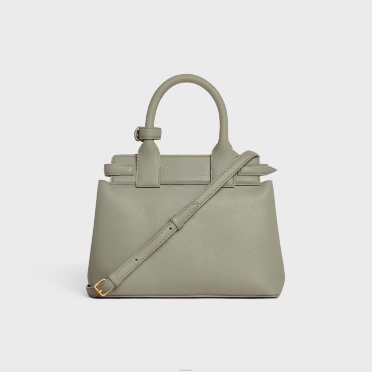 CELINE Green Clay Teen Conti Bag in Supple Calfskin R0ZNN162