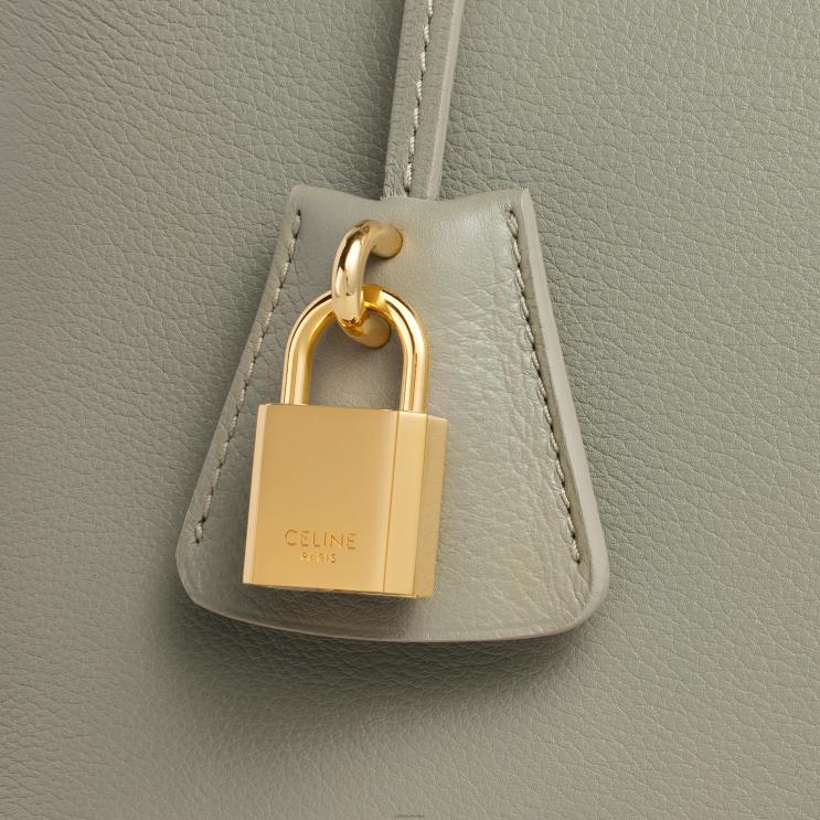 CELINE Green Clay Teen Conti Bag in Supple Calfskin R0ZNN162