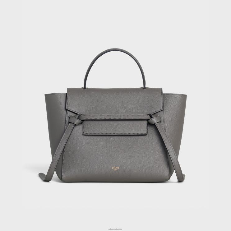 CELINE Grey Micro Belt Bag in Grained Calfskin R0ZNN265