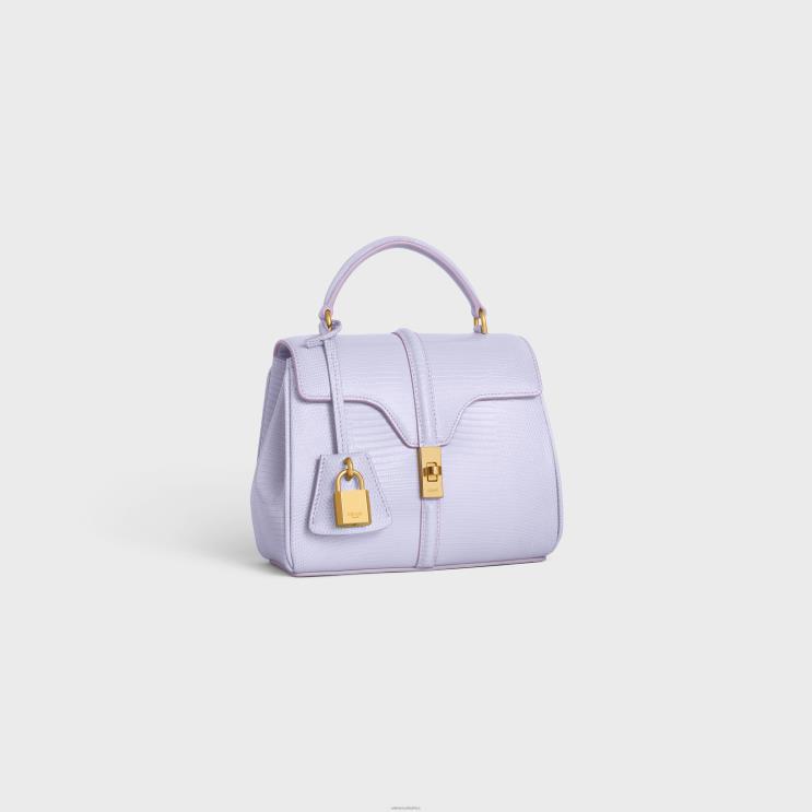 CELINE Light Lavender Mini 16 in Lizard R0ZNN140