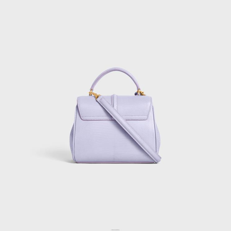 CELINE Light Lavender Mini 16 in Lizard R0ZNN140
