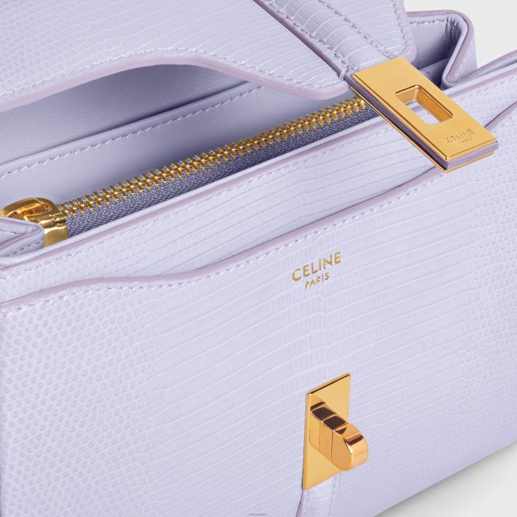 CELINE Light Lavender Mini 16 in Lizard R0ZNN140