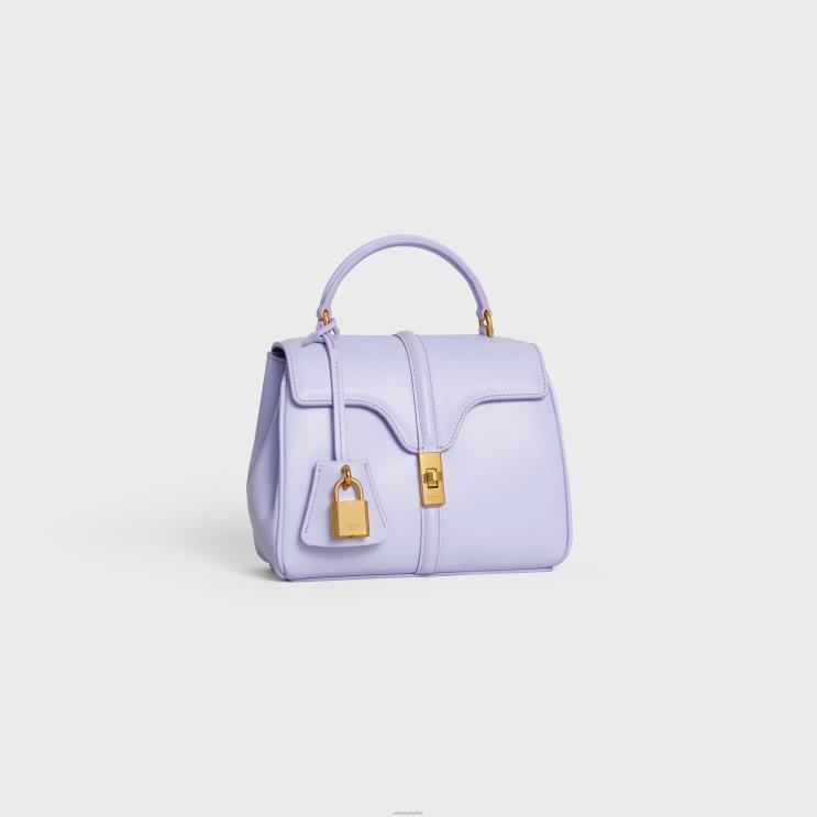 CELINE Light Lavender Mini 16 in Satinated Calfskin R0ZNN135