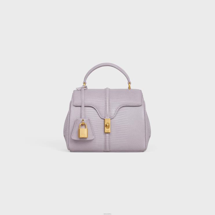 CELINE Light Lilac Mini 16 in Lizard R0ZNN139