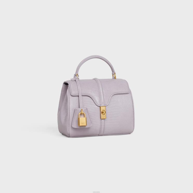 CELINE Light Lilac Mini 16 in Lizard R0ZNN139