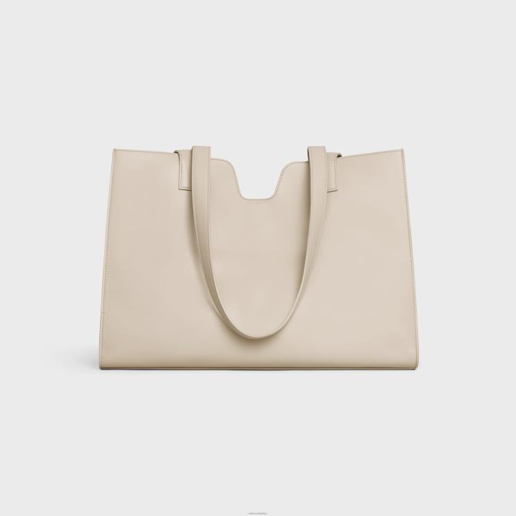 CELINE Light Stone Cabas 16 in Smooth Calfskin R0ZNN71