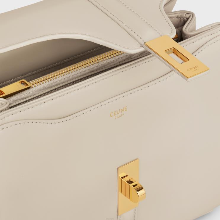 CELINE Light Stone Small 16 Bag in Satinated Calfskin R0ZNN127