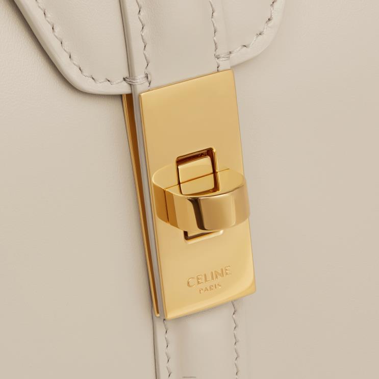 CELINE Light Stone Small 16 Bag in Satinated Calfskin R0ZNN127