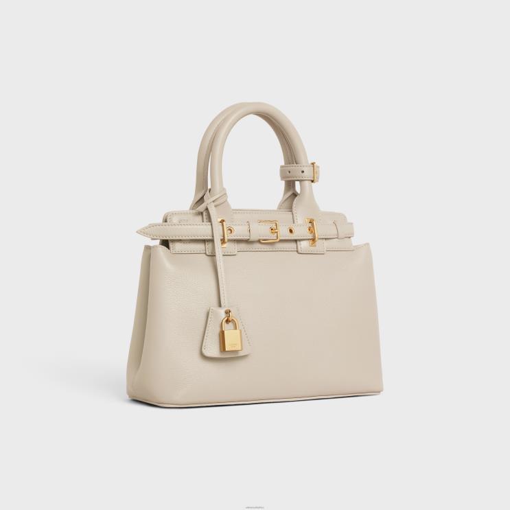 CELINE Light Stone Teen Conti Bag in Supple Calfskin R0ZNN78