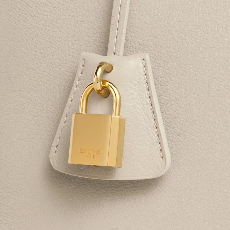 CELINE Light Stone Teen Conti Bag in Supple Calfskin R0ZNN78