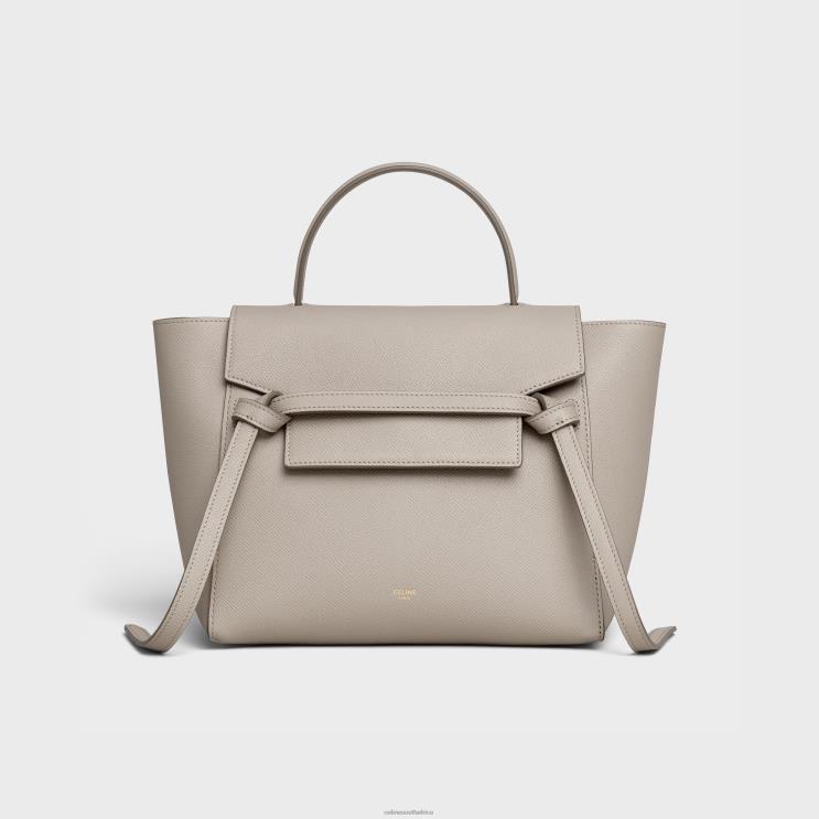 CELINE Light Taupe Micro Belt Bag in Grained Calfskin R0ZNN266