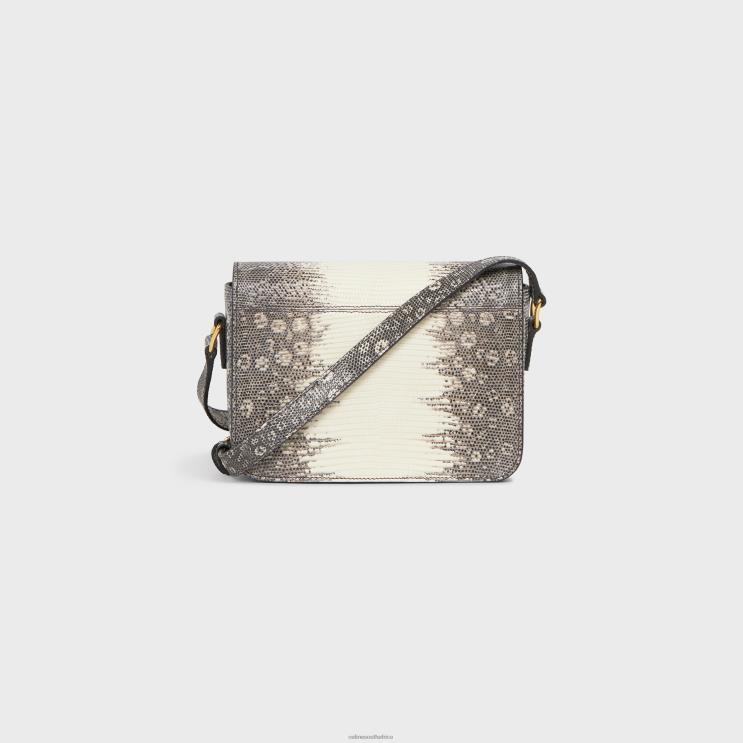 CELINE Natural Teen Triomphe Bag in Lizard R0ZNN119