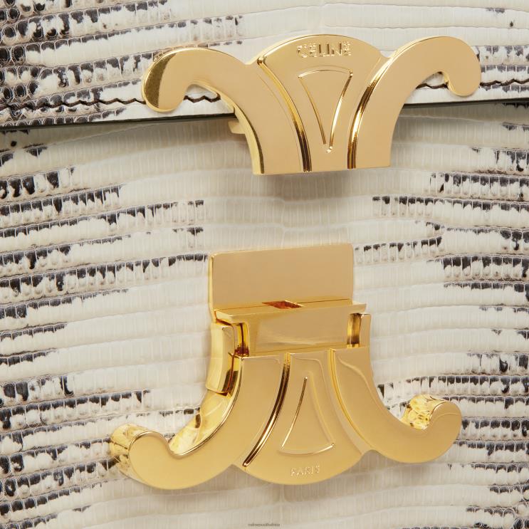 CELINE Natural Teen Triomphe Bag in Lizard R0ZNN119