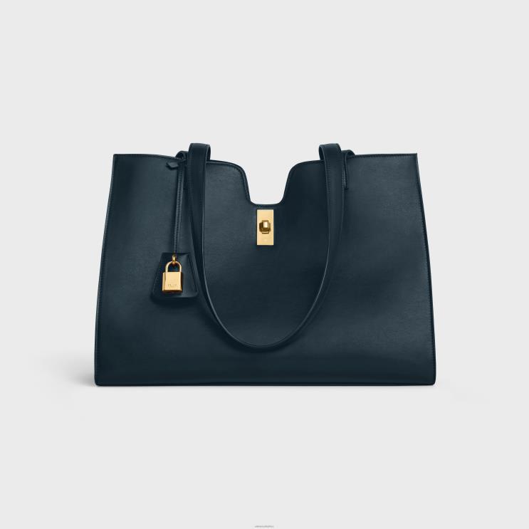 CELINE Navy Blue Cabas 16 in Smooth Calfskin R0ZNN151