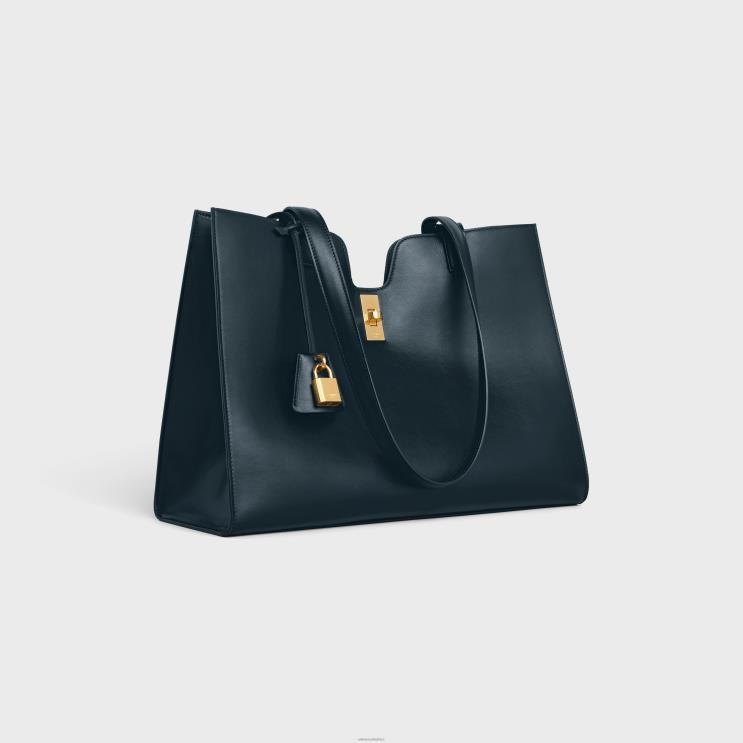 CELINE Navy Blue Cabas 16 in Smooth Calfskin R0ZNN151