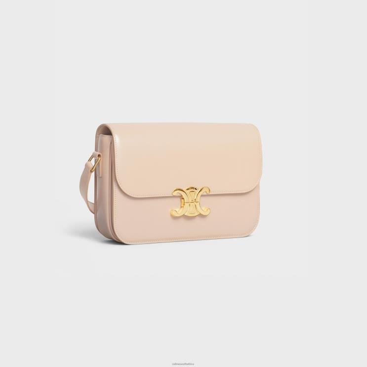 CELINE Nude Classique Triomphe Bag in Shiny Calfskin R0ZNN93