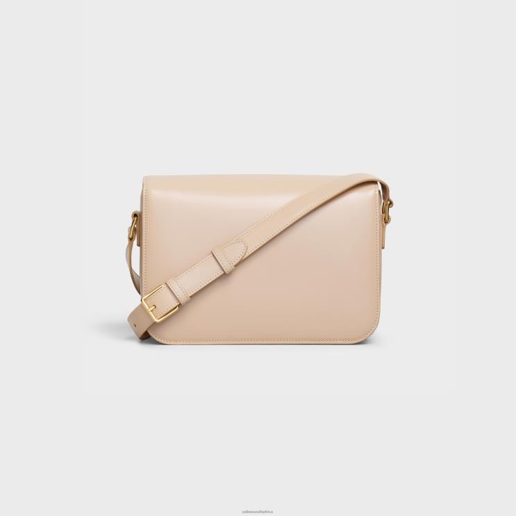 CELINE Nude Classique Triomphe Bag in Shiny Calfskin R0ZNN93