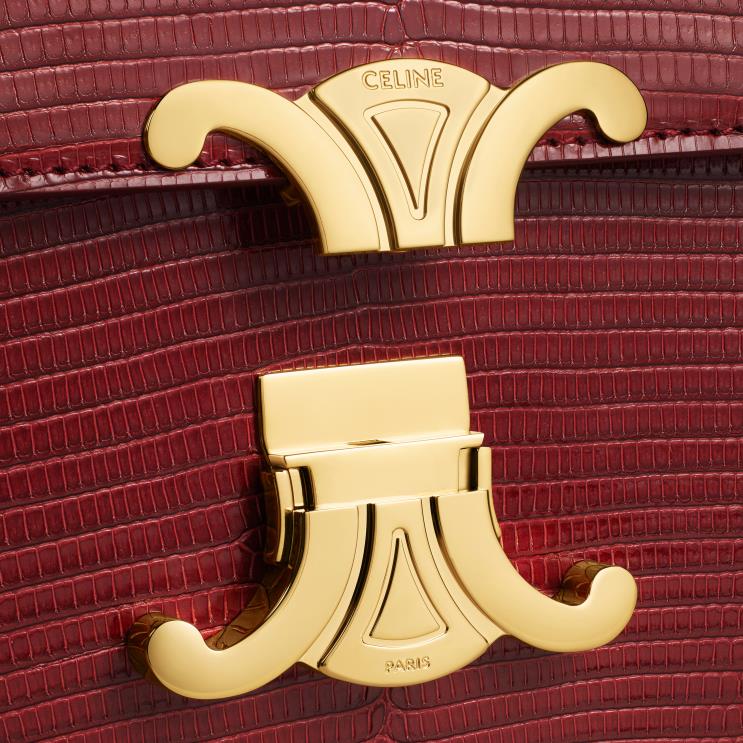 CELINE Ruby Teen Triomphe Bag in Lizard R0ZNN22