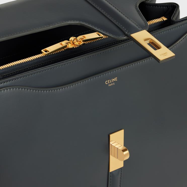 CELINE Slate Grey Classique 16 Bag in Satinated Calfskin R0ZNN123