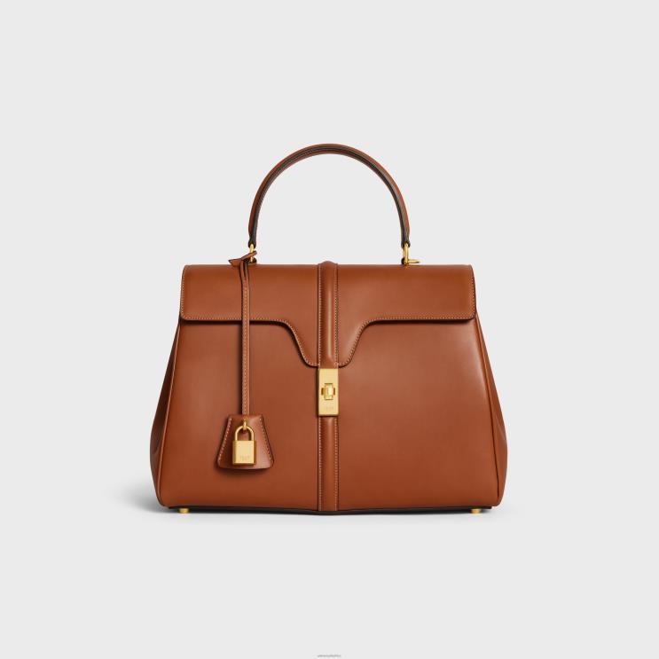 CELINE Tan Classique 16 Bag in Natural Calfskin R0ZNN122