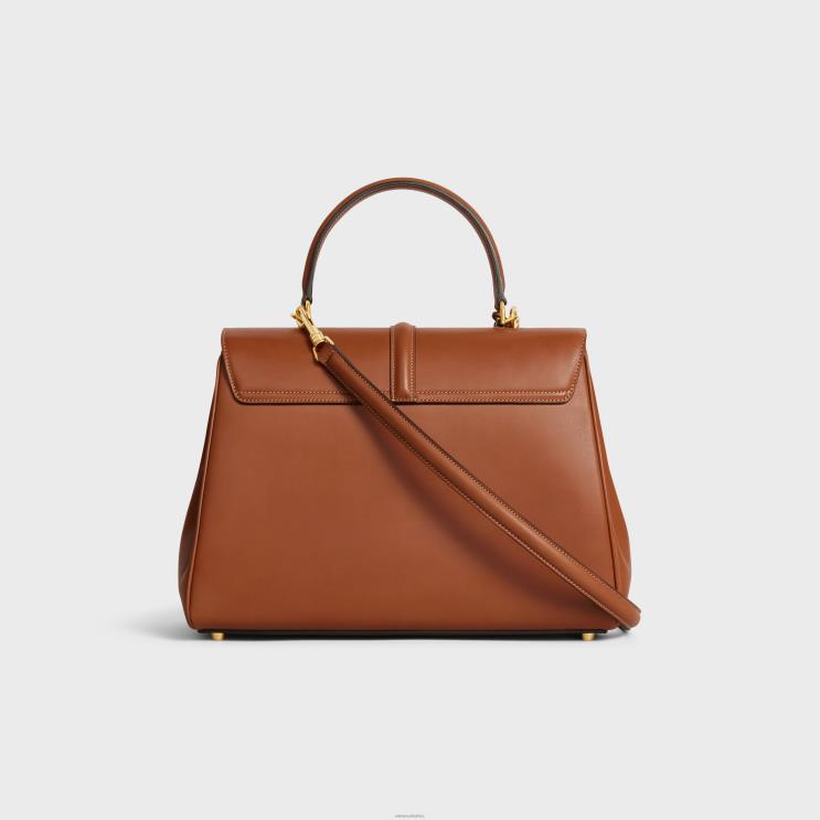 CELINE Tan Classique 16 Bag in Natural Calfskin R0ZNN122