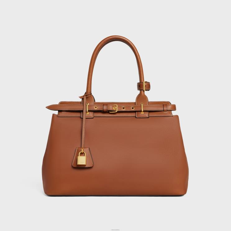 CELINE Tan Conti Bag in Natural Calfskin R0ZNN166