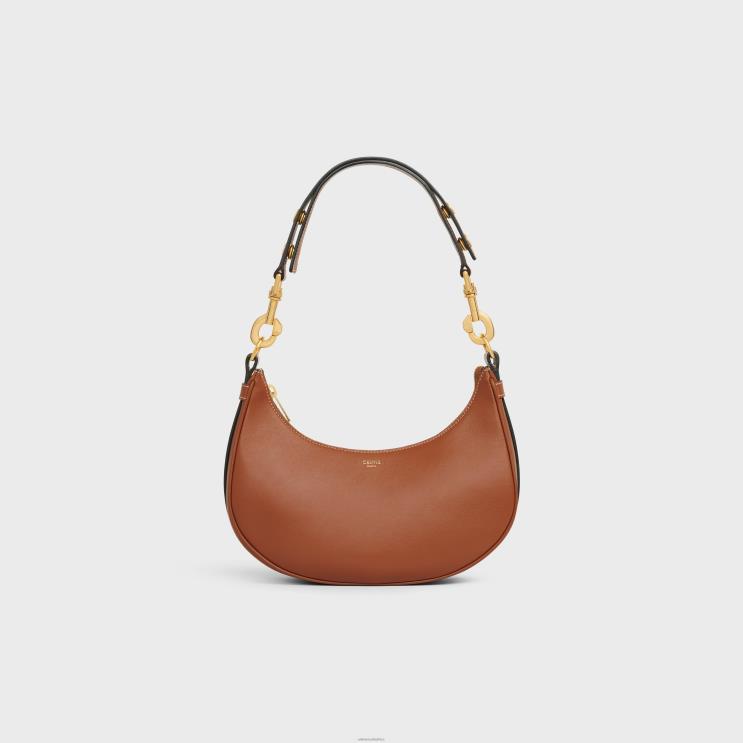 CELINE Tan Medium Ava Strap Bag in Smooth Calfskin R0ZNN156