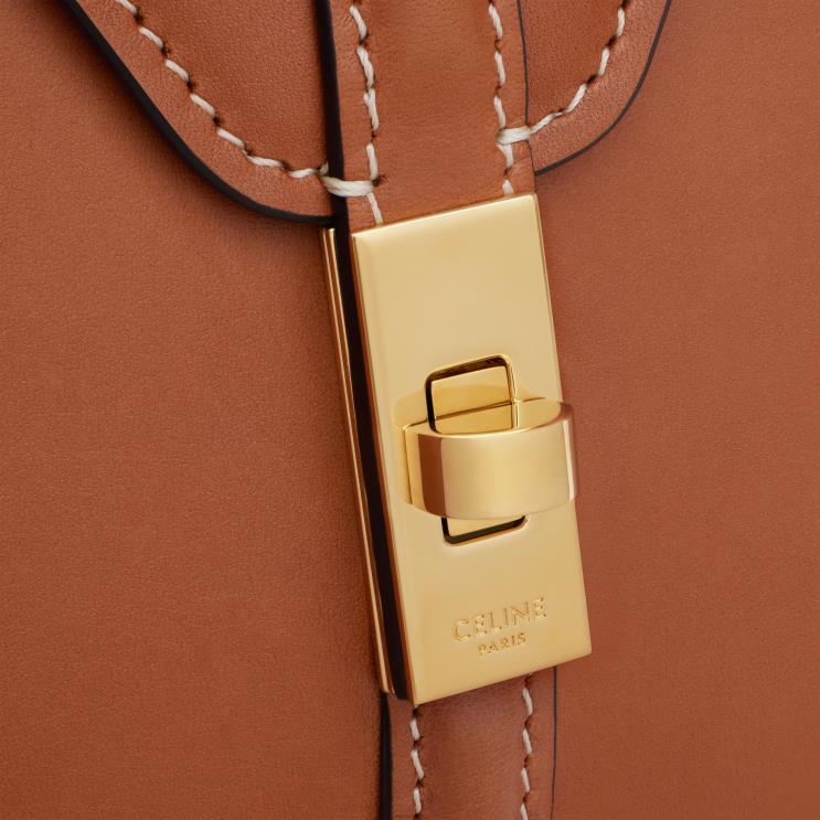 CELINE Tan Mini 16 in Natural Calfskin R0ZNN65