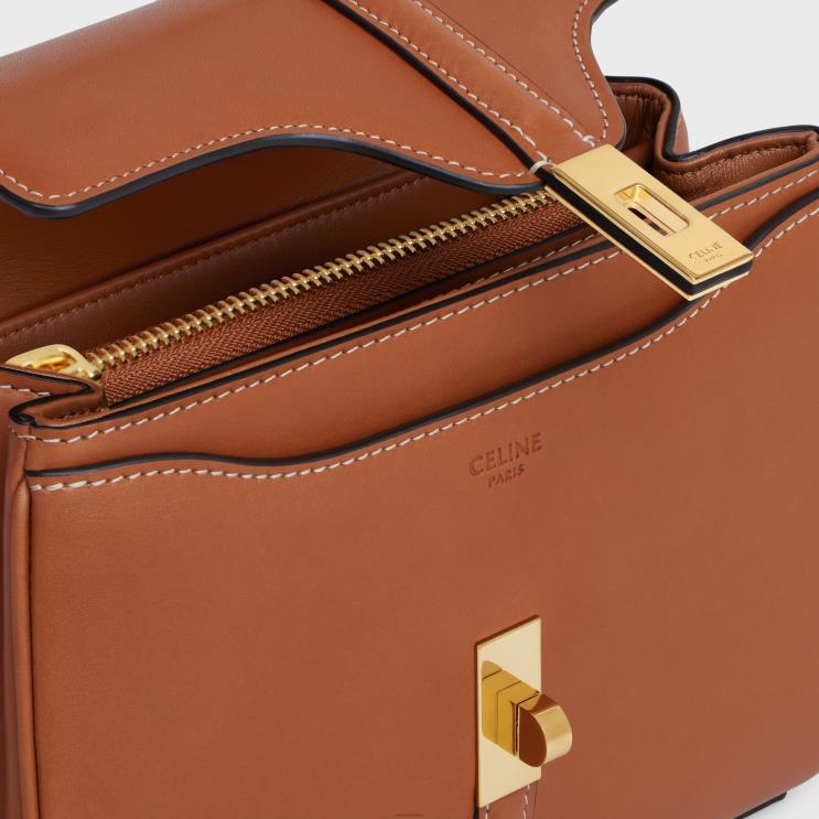 CELINE Tan Mini 16 in Natural Calfskin R0ZNN65