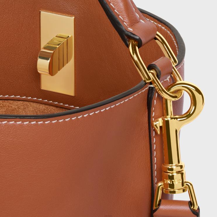 CELINE Tan Teen Bucket 16 in Smooth Calfskin R0ZNN148