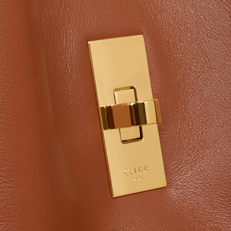 CELINE Tan Teen Bucket 16 in Smooth Calfskin R0ZNN148