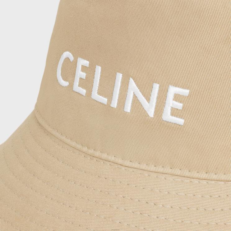 CELINE Biscuit Bucket Hat in Cotton Gabardine R0ZNN1044