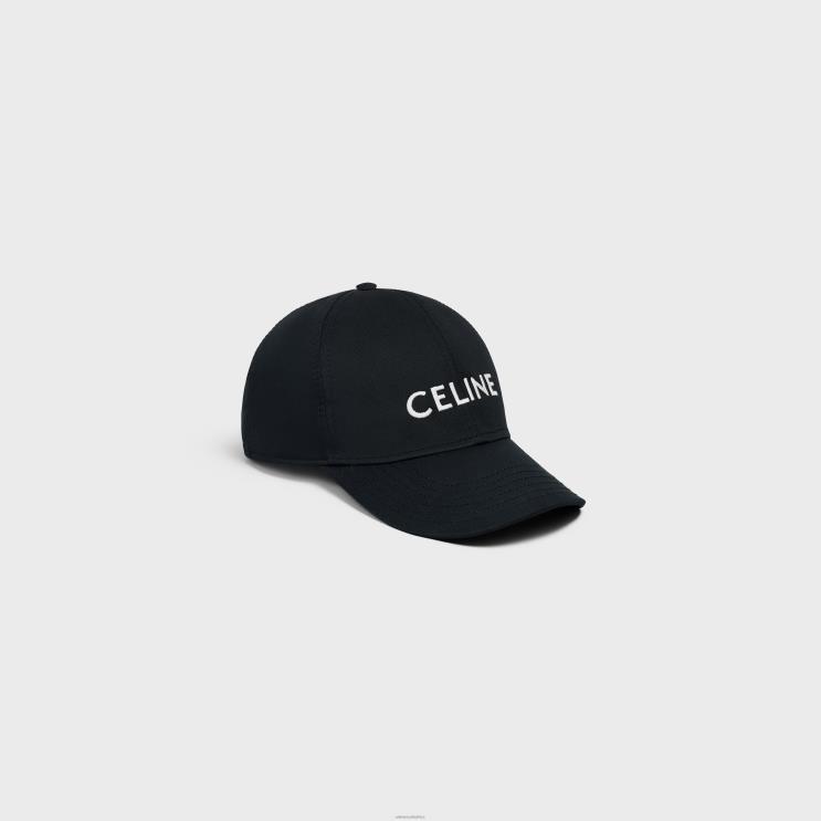 CELINE Black Baseball Cap in Cotton R0ZNN2239