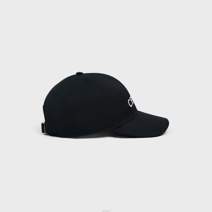 CELINE Black Baseball Cap in Cotton R0ZNN2239