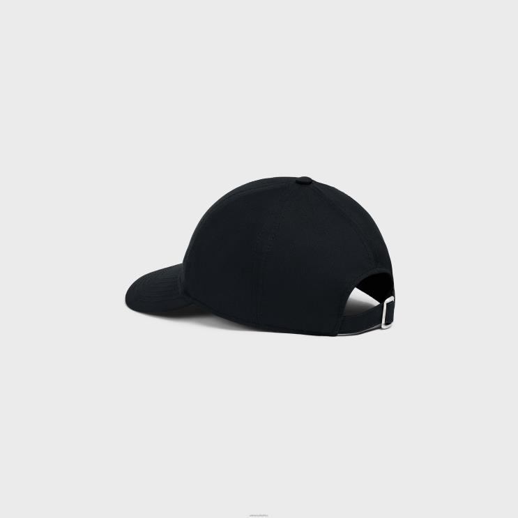 CELINE Black Baseball Cap in Cotton R0ZNN2239