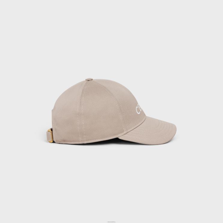 CELINE British Beige Baseball Cap in Cotton R0ZNN1049