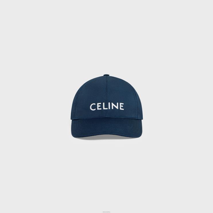 CELINE Marine Baseball Cap in Cotton R0ZNN1162