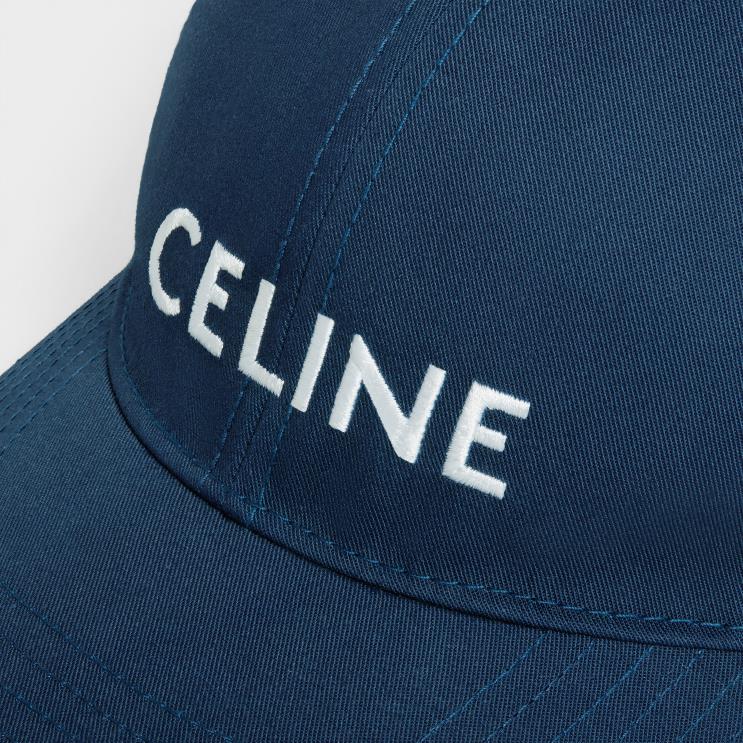 CELINE Marine Baseball Cap in Cotton R0ZNN1162