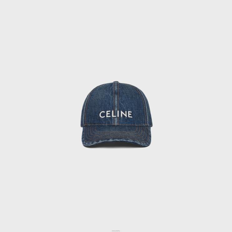 CELINE Trail Wash Baseball Cap in Union Wash R0ZNN2243