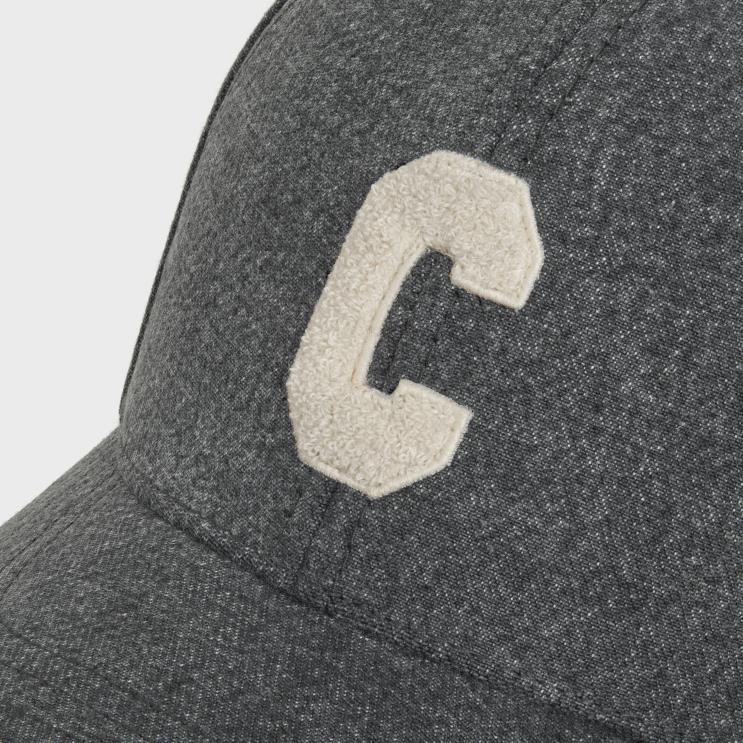 CELINE Vintage Black Initial Cap in Denim R0ZNN2245