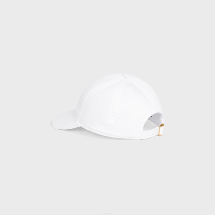 CELINE White Baseball Cap in Cotton R0ZNN2240